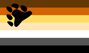 Vlajka LGBTQ+ lidí patřících do společnosti „medvědů“. Foto: The International Bear Brotherhood Flag, the pride flag of the bear community, Craig Byrnes, Wikipedia Commons, CC BY-SA 3.0