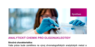 Analytický chemik pro oligonukleotidy