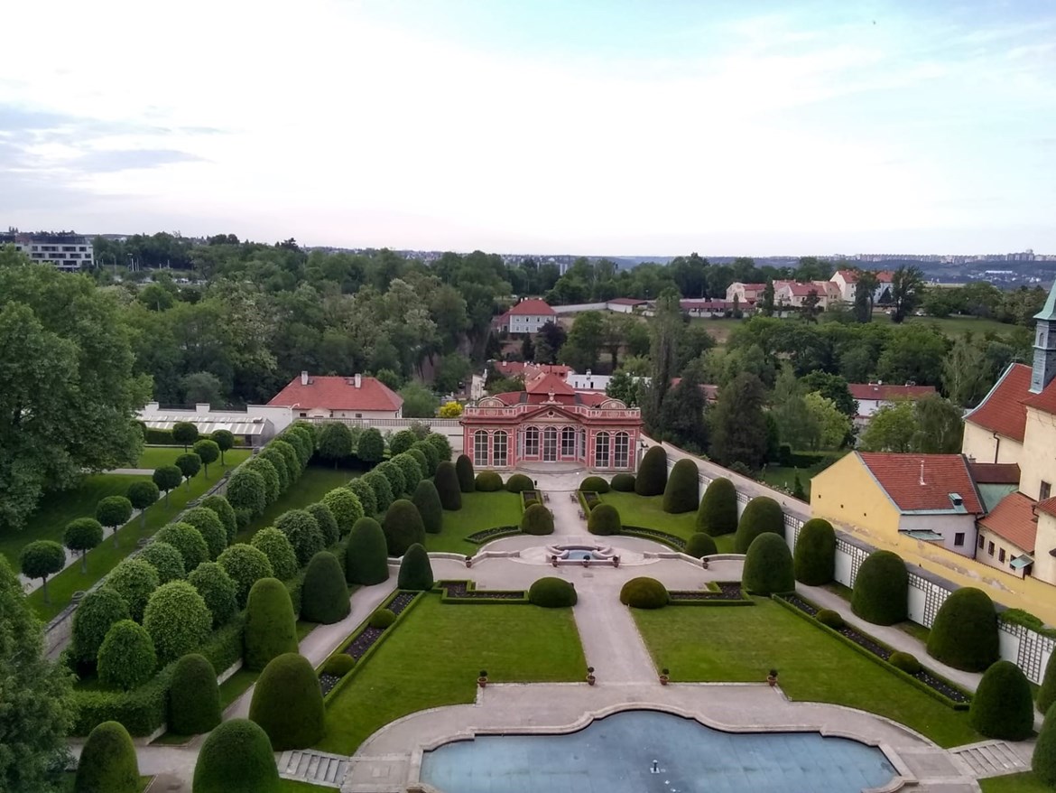 The garden at Czernin Palace (Prague) during the Czech Pre-Presidency Conference
