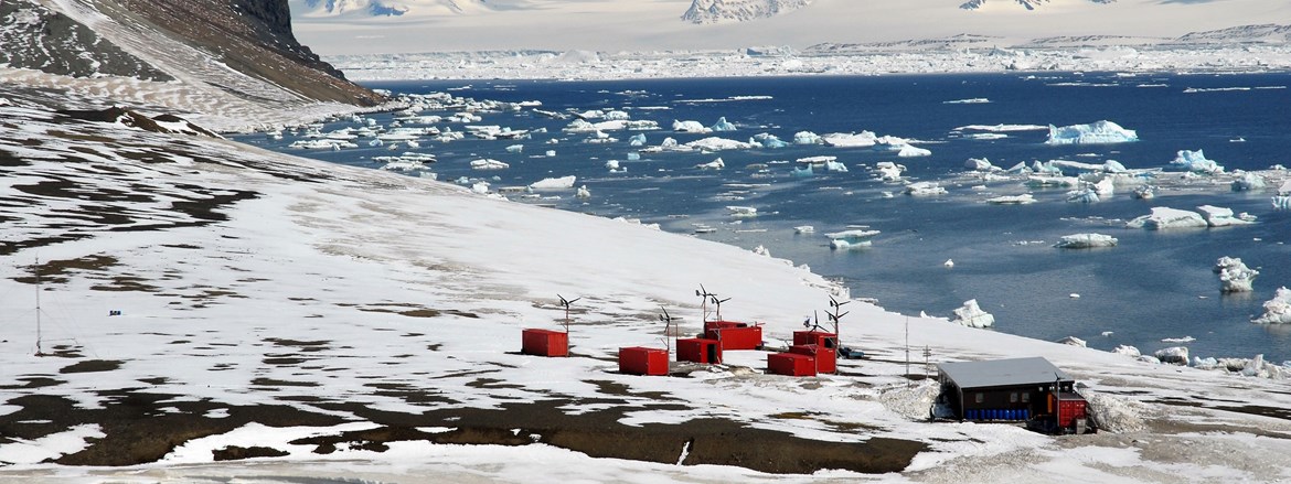 Antarctic station J. G. Mendel located on James Ross Island