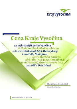 Ocenění Nejkrásnější kniha Vysočiny pro publikaci Míla Doleželová