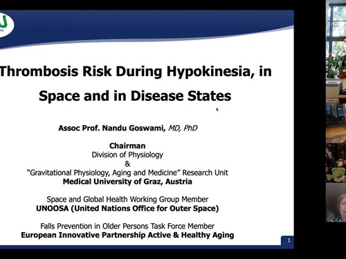 6. Lecture of Assoz. Prof. Nandu Goswami, Priv.-Doz. Dr. med. MMedSci PhD., University Graz, Austria 