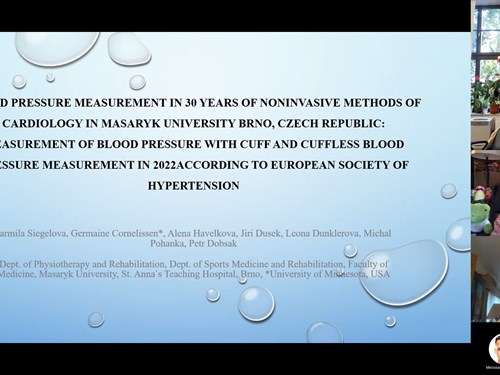 12. Lecture of Prof. MUDr. Jarmila Siegelova, DrSc., Masaryk University