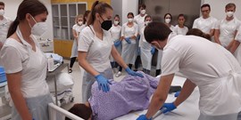 Start of the Nursing course lessons in SIMU