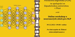 Online workshop o&#160;neuronových sítích pro NLP