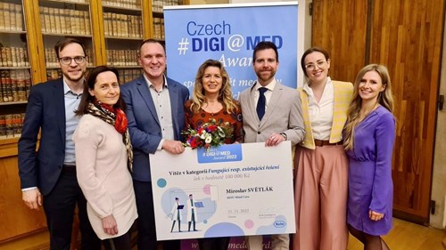 Projekt MOÚ MindCare vyhrál Czech DIGI@MED Award (listopad 2022)