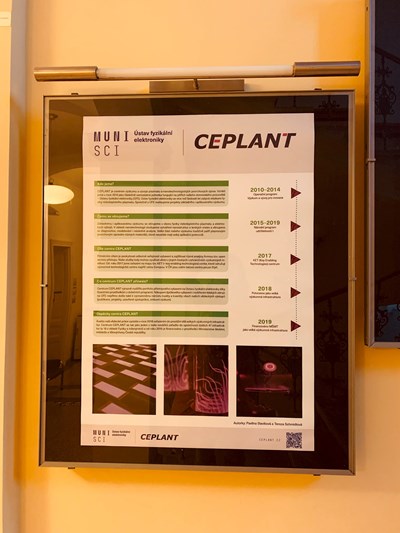 Úvodní snímek představuje historii centra CEPLANT.