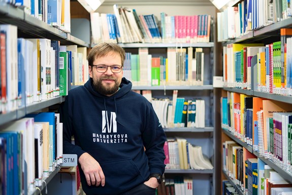 
Štěpán Mikula na Ekonomicko-správní fakulě MU | Foto: Peter Mikuš
