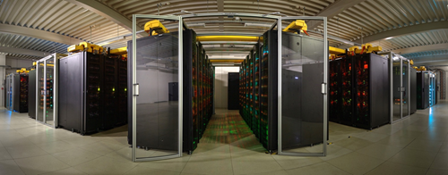 Ukázka, jak vypadá superpočítač