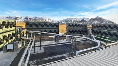 Továrna Orca na odsávání oxidu uhličitého z atmosféry na Islandu