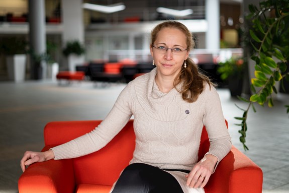 Lucie Coufalová na Ekonomicko-správní fakulě MU | Foto: Peter Mikuš
