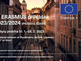 První kolo ERASMUS přihlášek