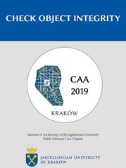 Titulní strana katalogu abstraktů konference CAA