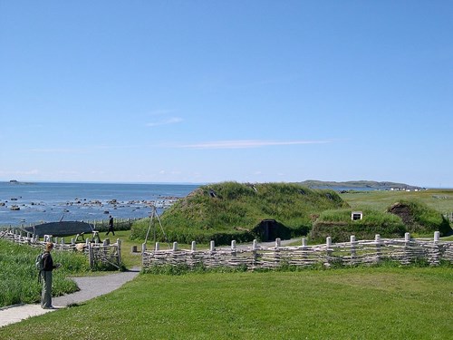 Vikingská osada v L’Anse aux Meadows.