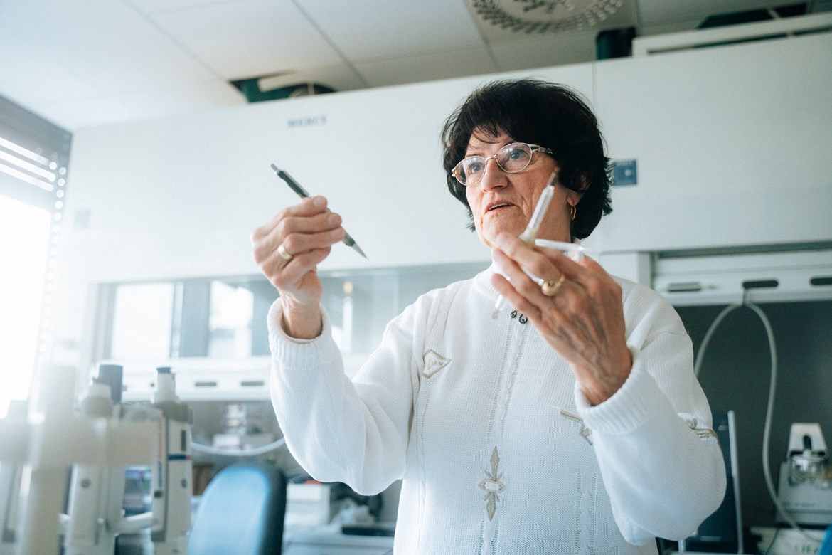 Prof. Trnková's name is associated with the introduction of new electrochemical methods used in research on redox systems of biologically important substances. Photo: Irina Matusevich.