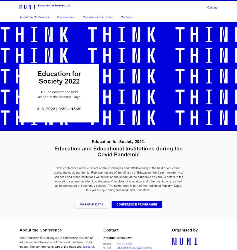 Education for Society 2022