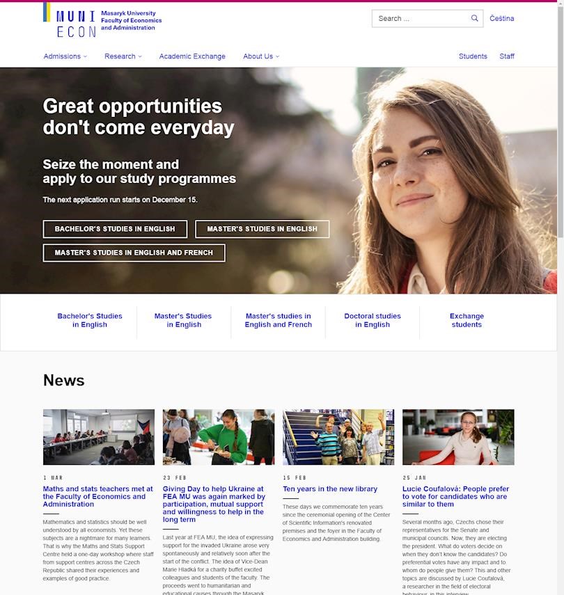 Faculty of Economics and Administration, MU