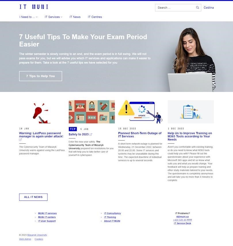 IT services at Masaryk Univesity