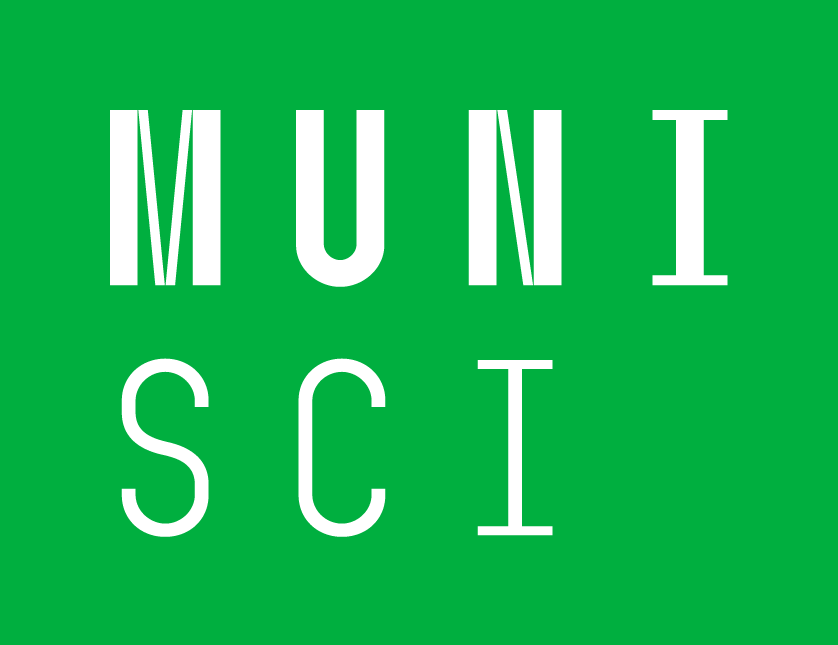 Green background with the text "MUNI SCI" in white block letters.