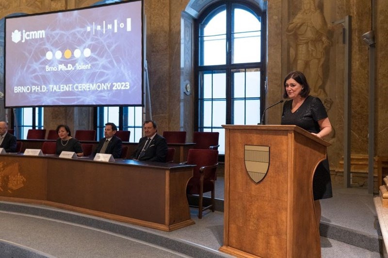 The cooperation between the city and universities was appreciated by the Minister for Science, Research and Innovation Helena Langšádlová. Photo: Mariya Ostrenko
