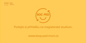 Video k&#160;magisterskému studiu na Katedře sociální pedagogiky 2021