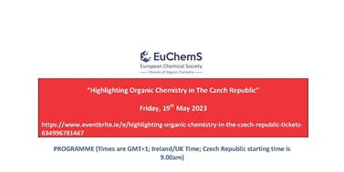 Pozvánka na on-line sérii přednášek "Highlighting Organic Chemistry in the Czech Republic"