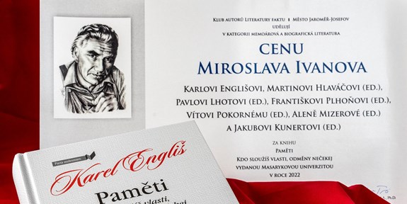 Miroslav Ivanov Prize for Memoirs and Biographical Literature for "Memoirs" by Karel Engliš