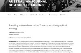 Travelling in time via narration: Three types of biographical learning