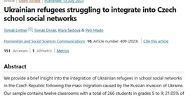 Ukrainian refugees struggling to integrate into Czech school social networks