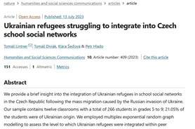 Ukrainian refugees struggling to integrate into Czech school social networks