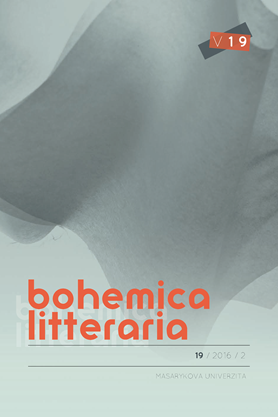 Monotematické číslo Bohemica litteraria 2016, roč. 19, č. 2.