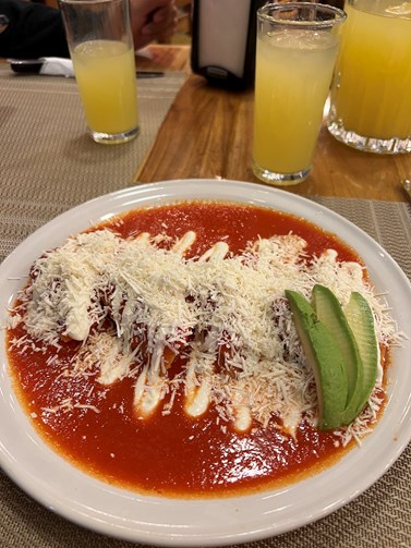 Pálivost mexického jídla je opravdu jinde, než jsem čekala. Musela jsem si na místní jídlo zvykat. Foto: Andrea Harmuthová