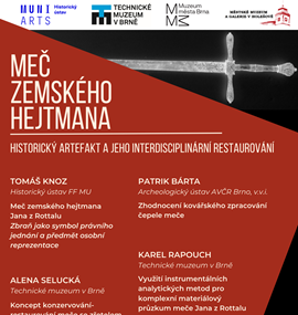Meč zemského hejtmana – historický artefakt a jeho interdisciplinární restaurování