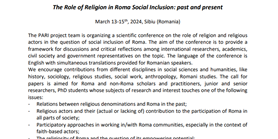 CfP: The Role of Religion in Roma Social Inclusion: past and present