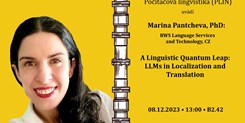 Marina Pantcheva, PhD: A&#160;Linguistic Quantum Leap: LLMs in Localization and Translation