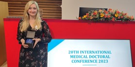 Success of our PhD student at the International medical doctoral conference 2023
