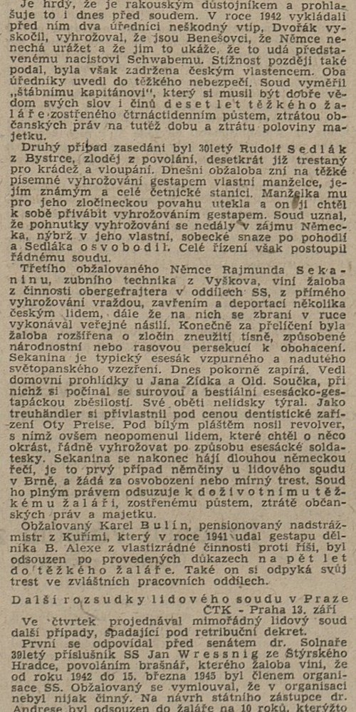 Rovnost ze dne 14.09.1945