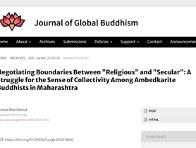 Nový článek zaměřující se na kolektivitu v&#160;sociálním kontextu buddhistů Ámbédkaritů