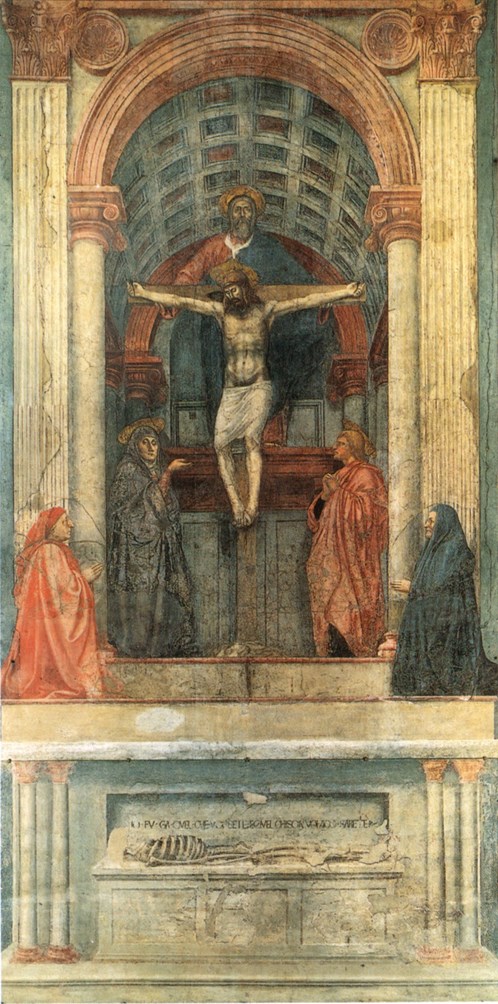 Masaccio, Svatá Trojice, 1425–1428.
