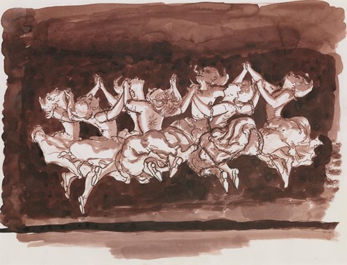 Paula Rego, kresba pro Tanec, 1988, Tate.