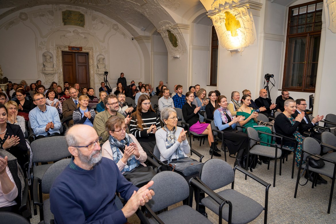 Libor Teplý, the art photographer, was also among the guests and delivered his short talk. Photographed by Radek Gomola, Munipress