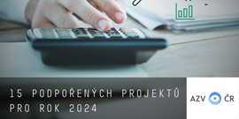 15 podpořených AZV projektů pro rok 2024