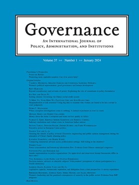 Článek v Governance