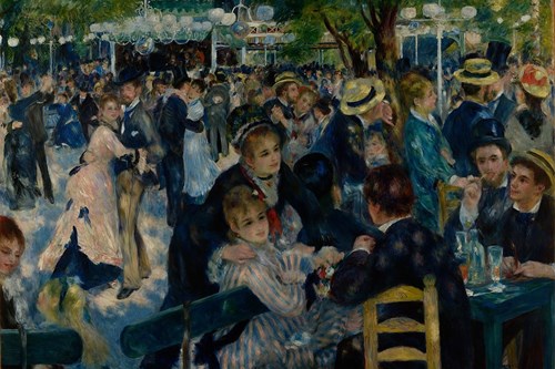Pierre Auguste Renoir, Zábava v Moulin de la Galette, 1876. 