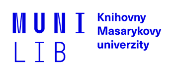 Společné logo Knihoven Masarykovy univerzity v modré variantě