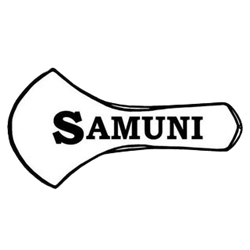 Logo spolku SAMUNI v černobílé variantě