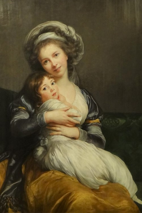 Élisabeth Louise Vigée Le Brun, Autoportrét s dcerou, 1789.
