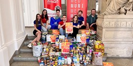 Students collected 242.2 kg of food
