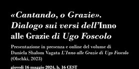 Book presentation: L´Inno alle Grazie di Ugo Foscolo by Daniela Shalom Vagata