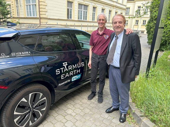 Joel Parker and Damià Barceló came to Brno to give lectures as part of the STARMUS festival. Photo: Leoš Verner